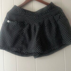 Black and White Polka Dot Mini Skirt